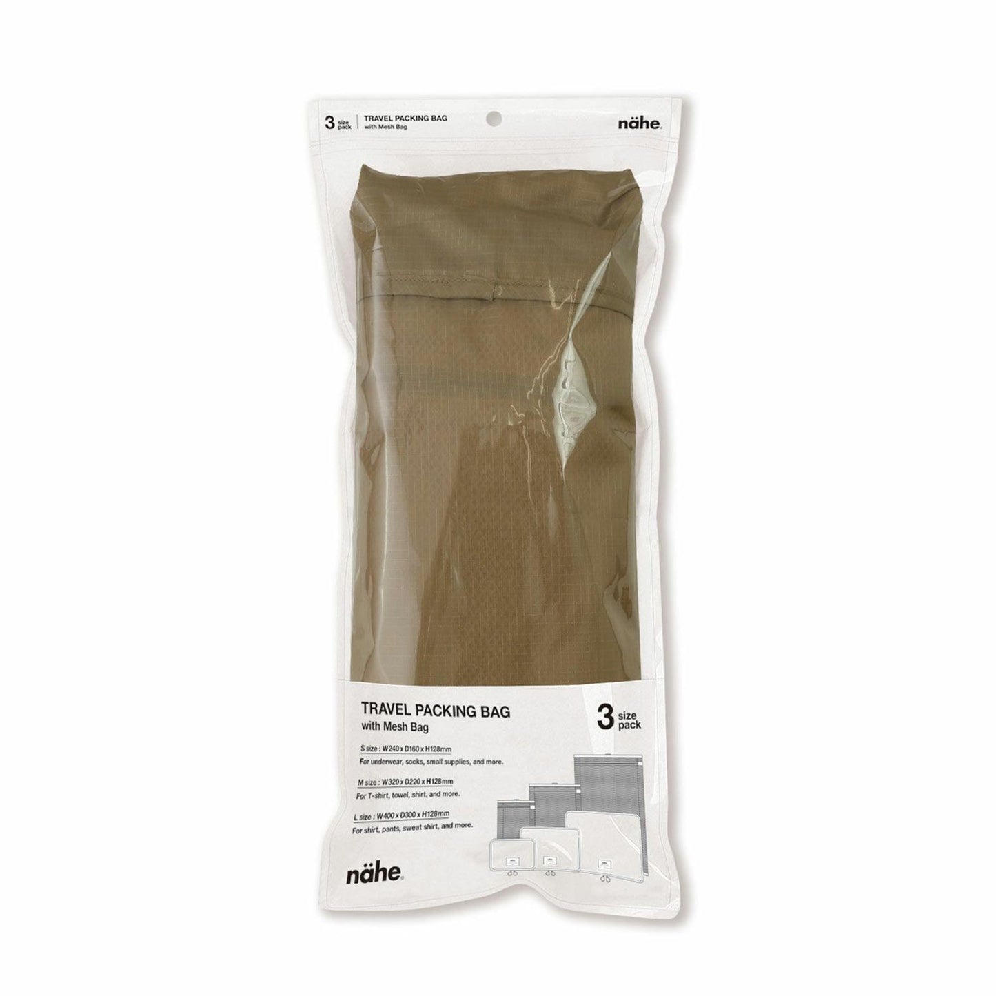 nähe Travel Packing Bag 3 Pack