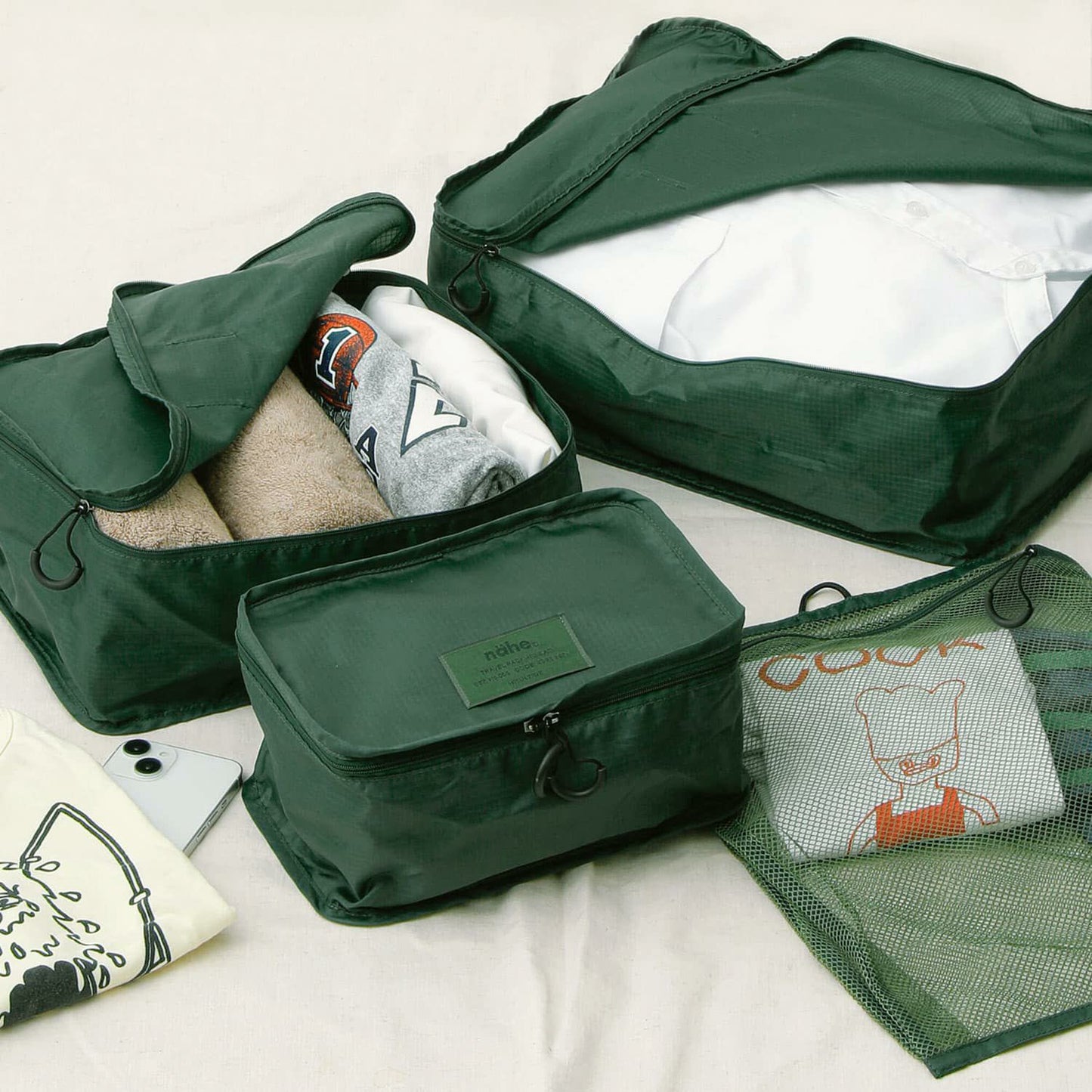 nähe Travel Packing Bag 3 Pack