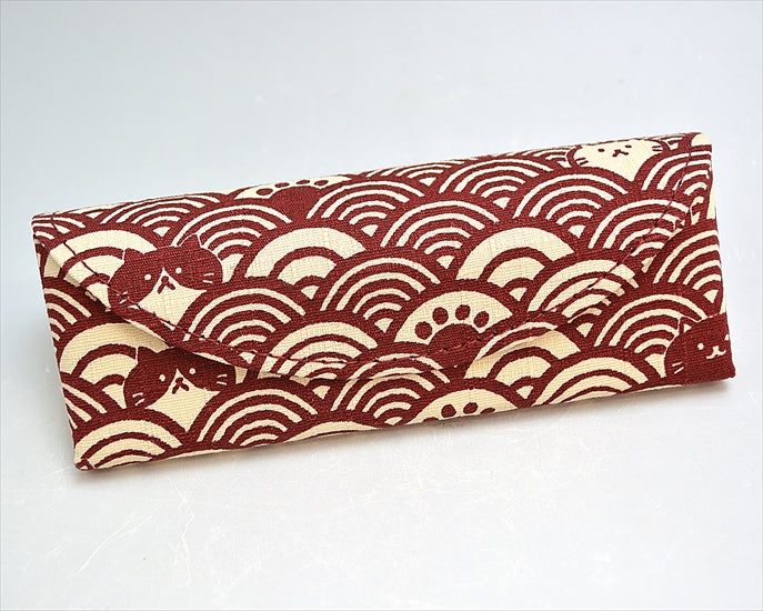 Cat Qinghai wave glasses case