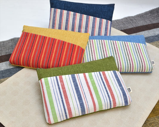 遠州綿紬 斜口袋