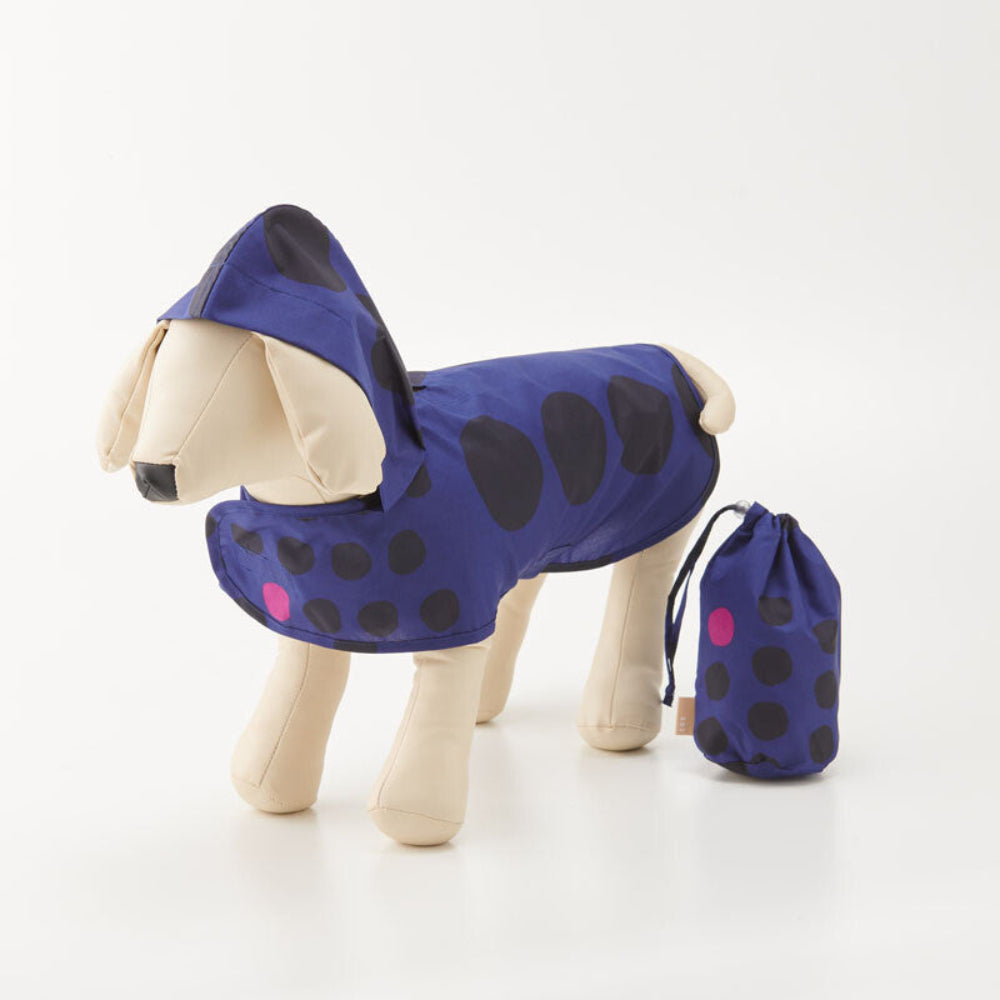 狗狗波點散步雨衣 - 小型犬S