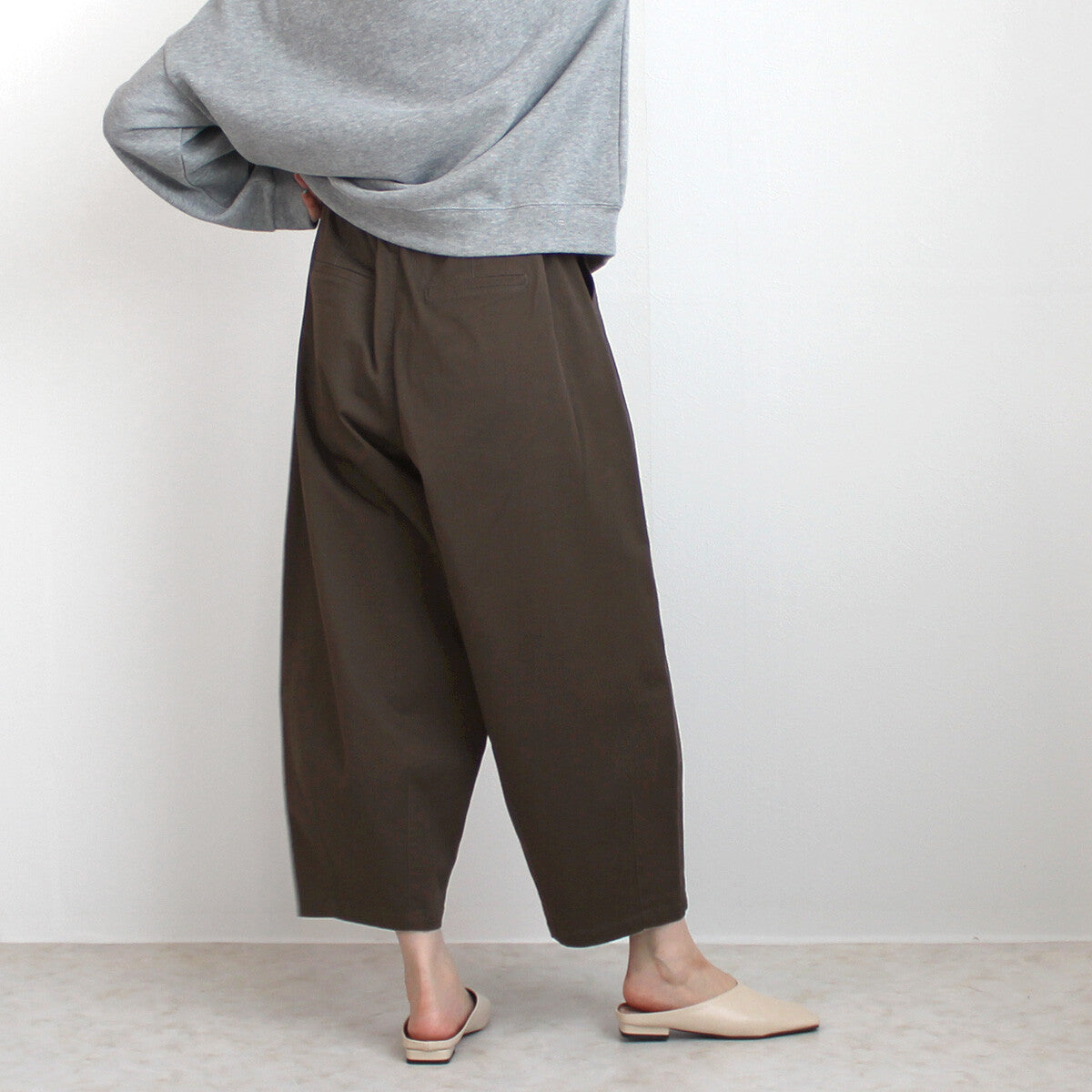 休閒寬鬆七分長褲