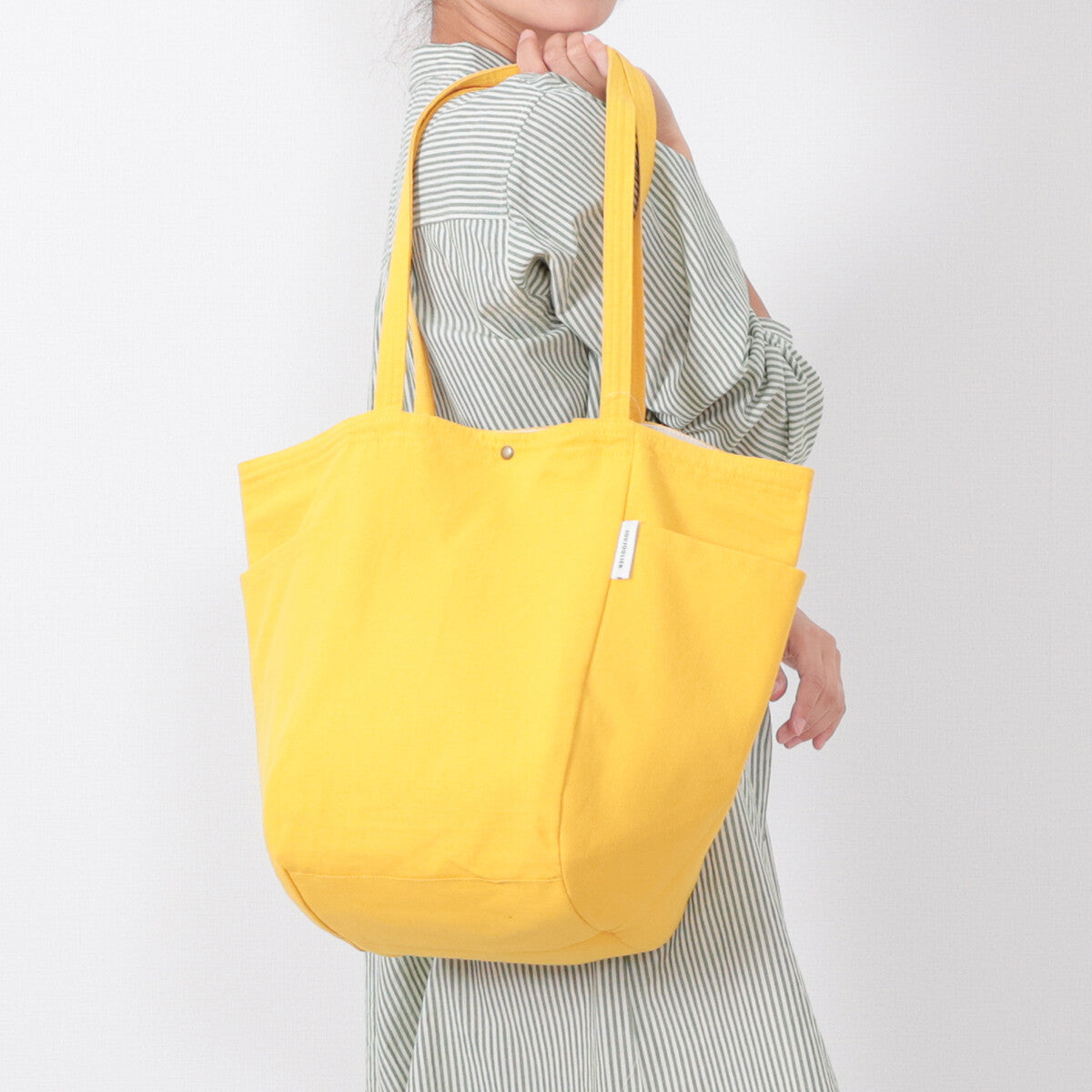 Solid Color 2-Way Handle Bag