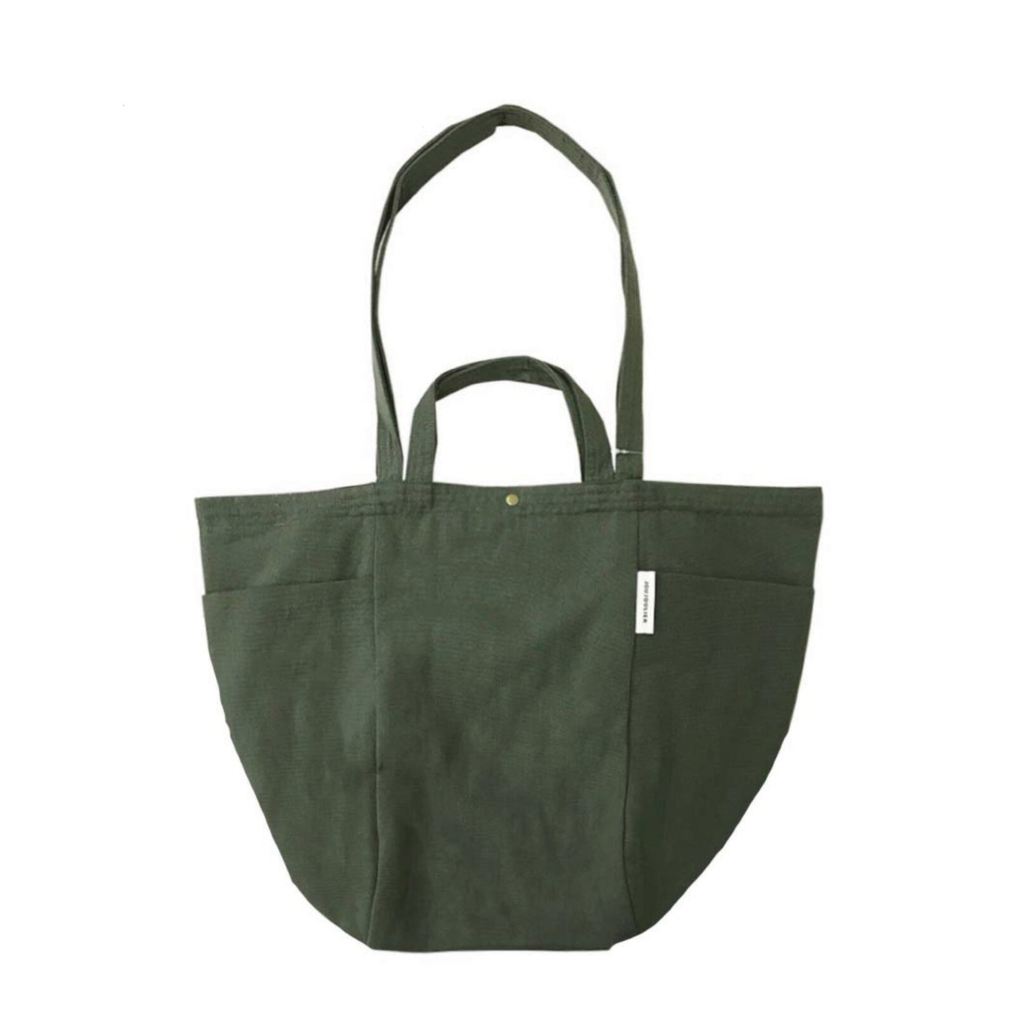 Solid Color 2-Way Handle Bag