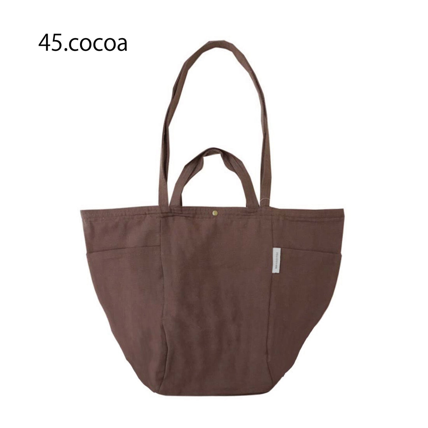 Solid Color 2-Way Handle Bag