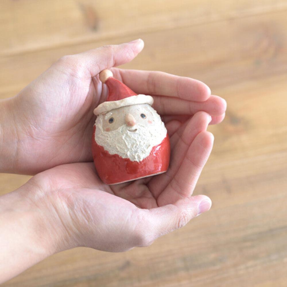 Mingshan Kiln Shigaraki ware palm Santa Claus