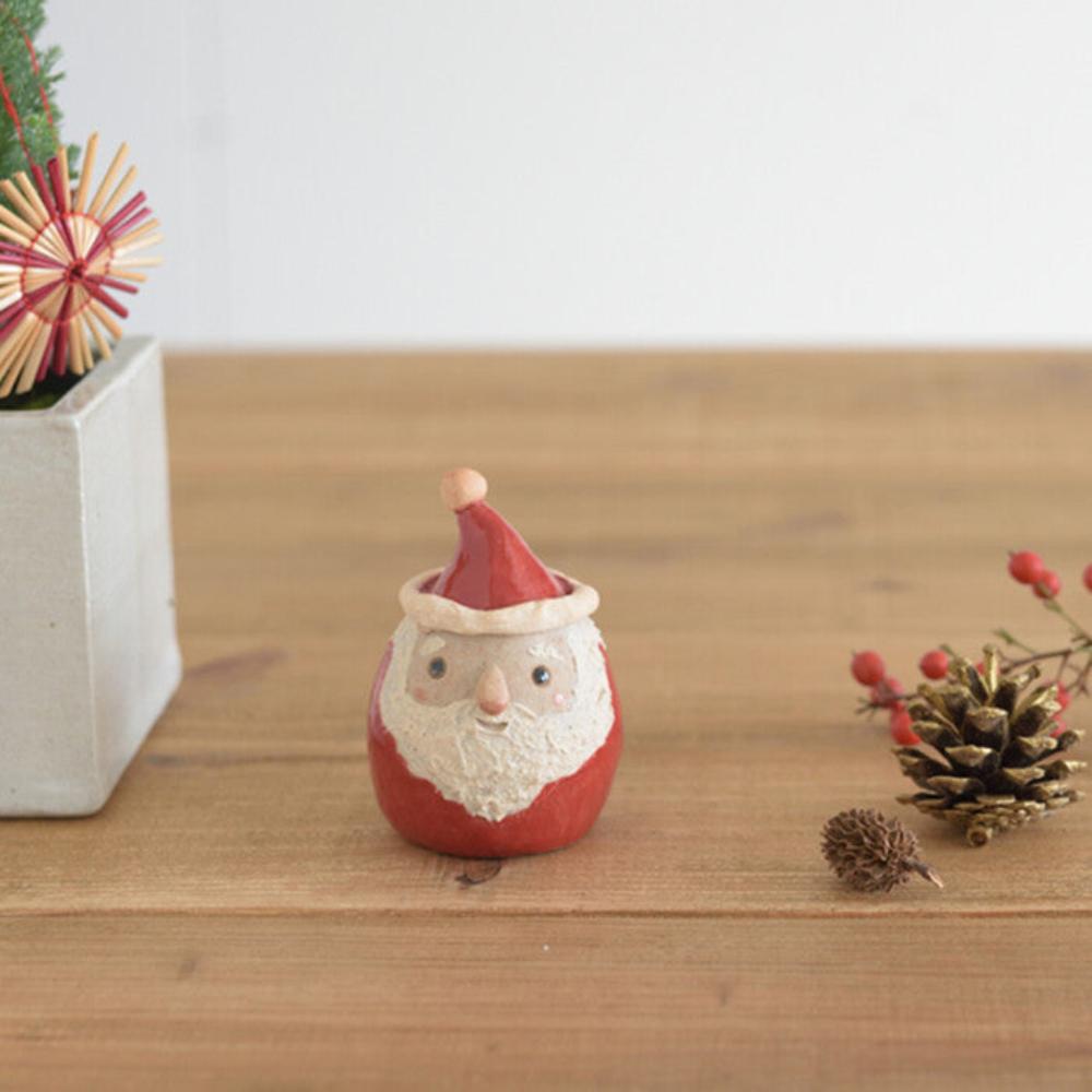 Mingshan Kiln Shigaraki ware palm Santa Claus