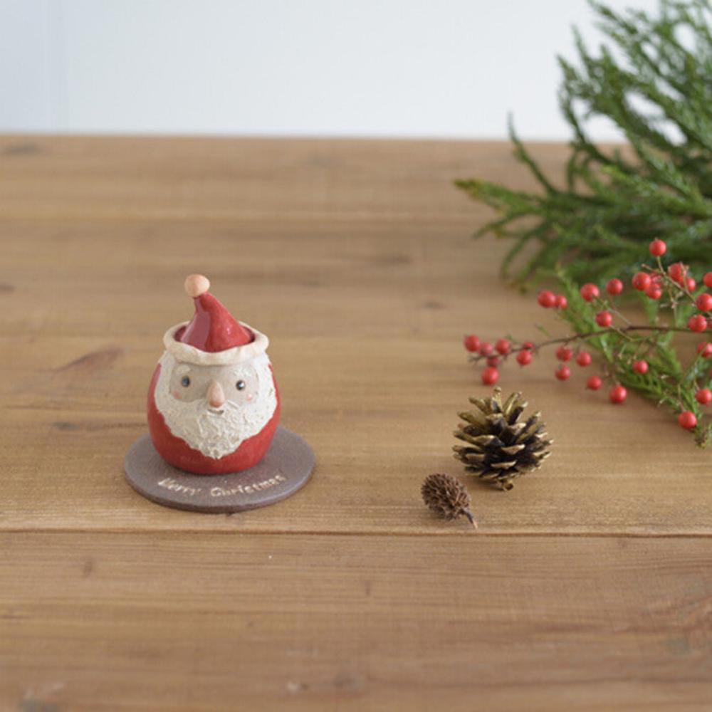 Mingshan Kiln Shigaraki ware palm Santa Claus