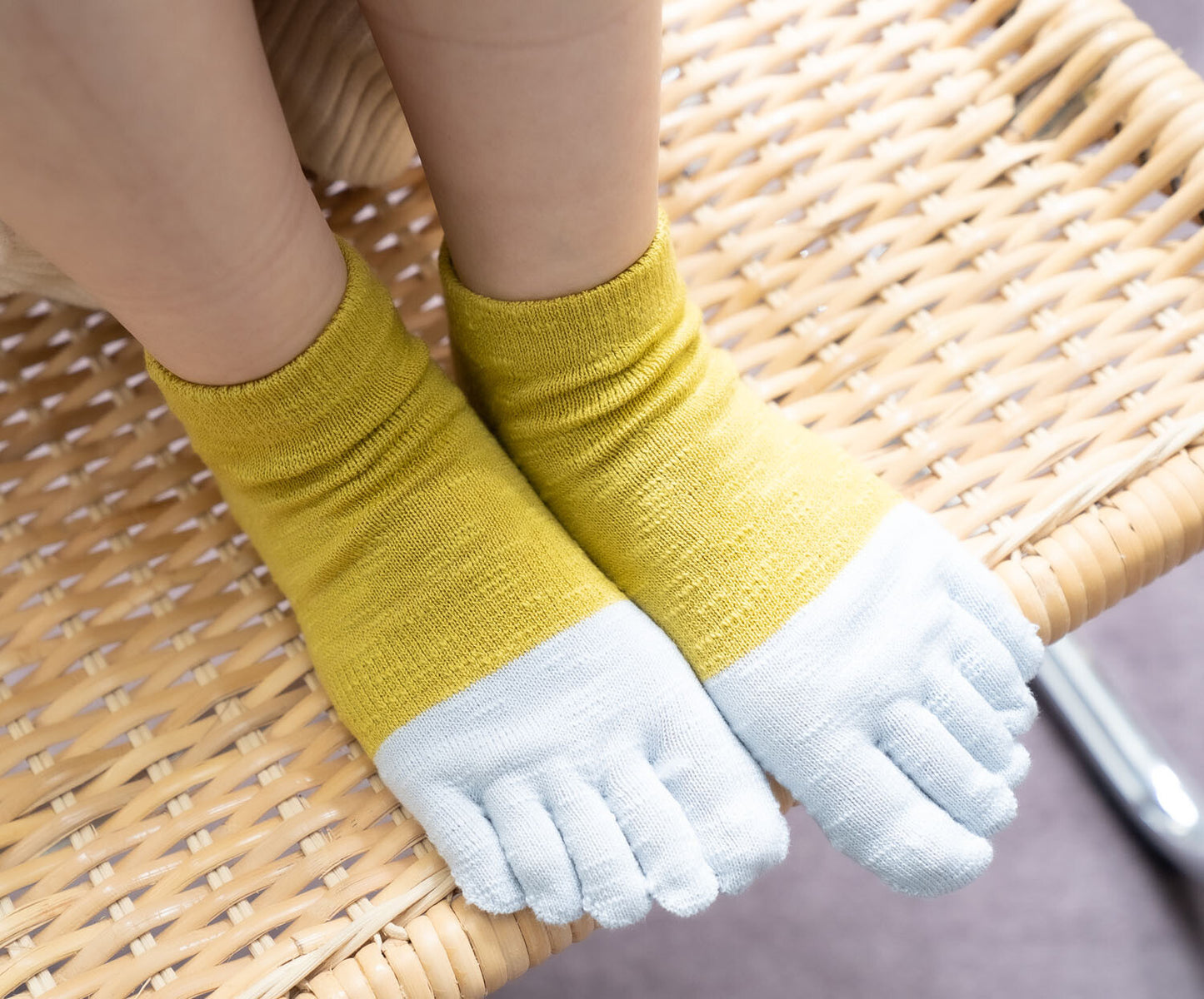 Blue Beam 棉粗紗五指短襪 (女裝)