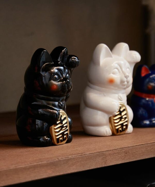 常滑燒 招財貓錢罌