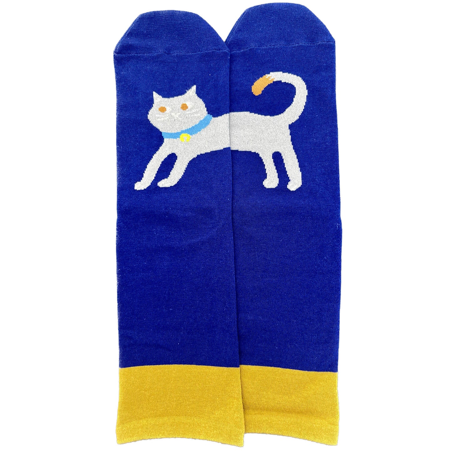 Blue Beam 貓咪圖案圓領襪 (女裝)