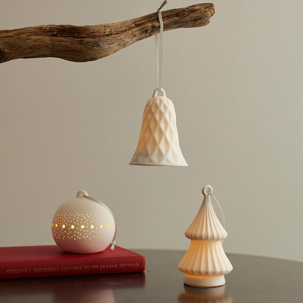 鐘形LED純白半瓷掛飾燈