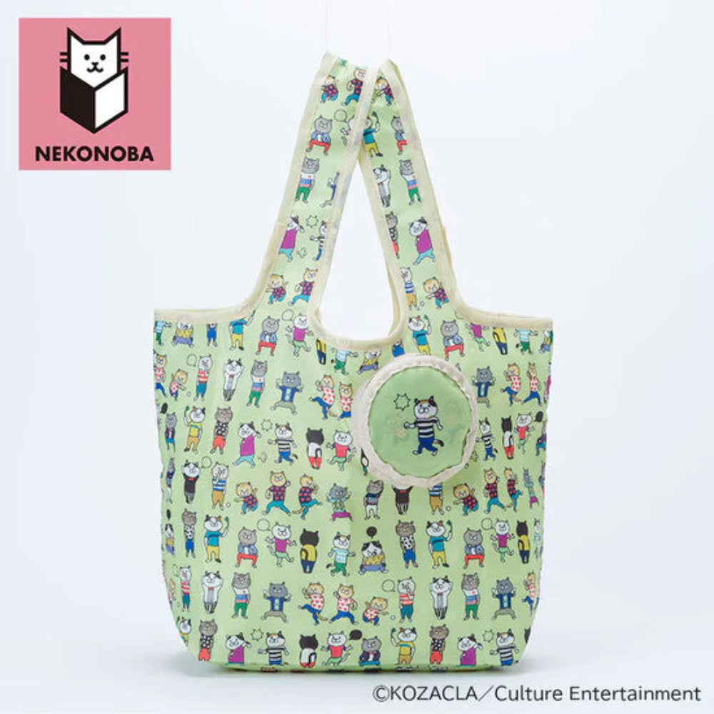 Cat pattern foldable eco-friendly bag