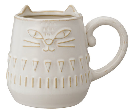 浮雕貓窯變釉馬克杯