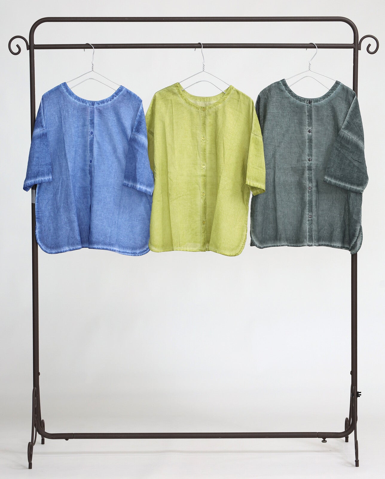 著色處理春夏兩用襯衫