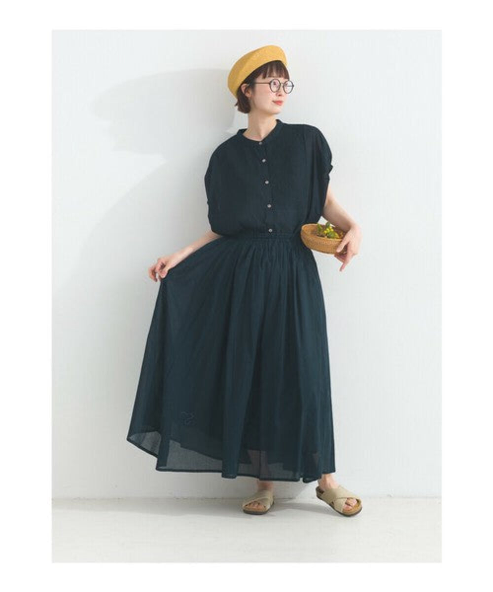 純棉輕薄皺褶半身裙