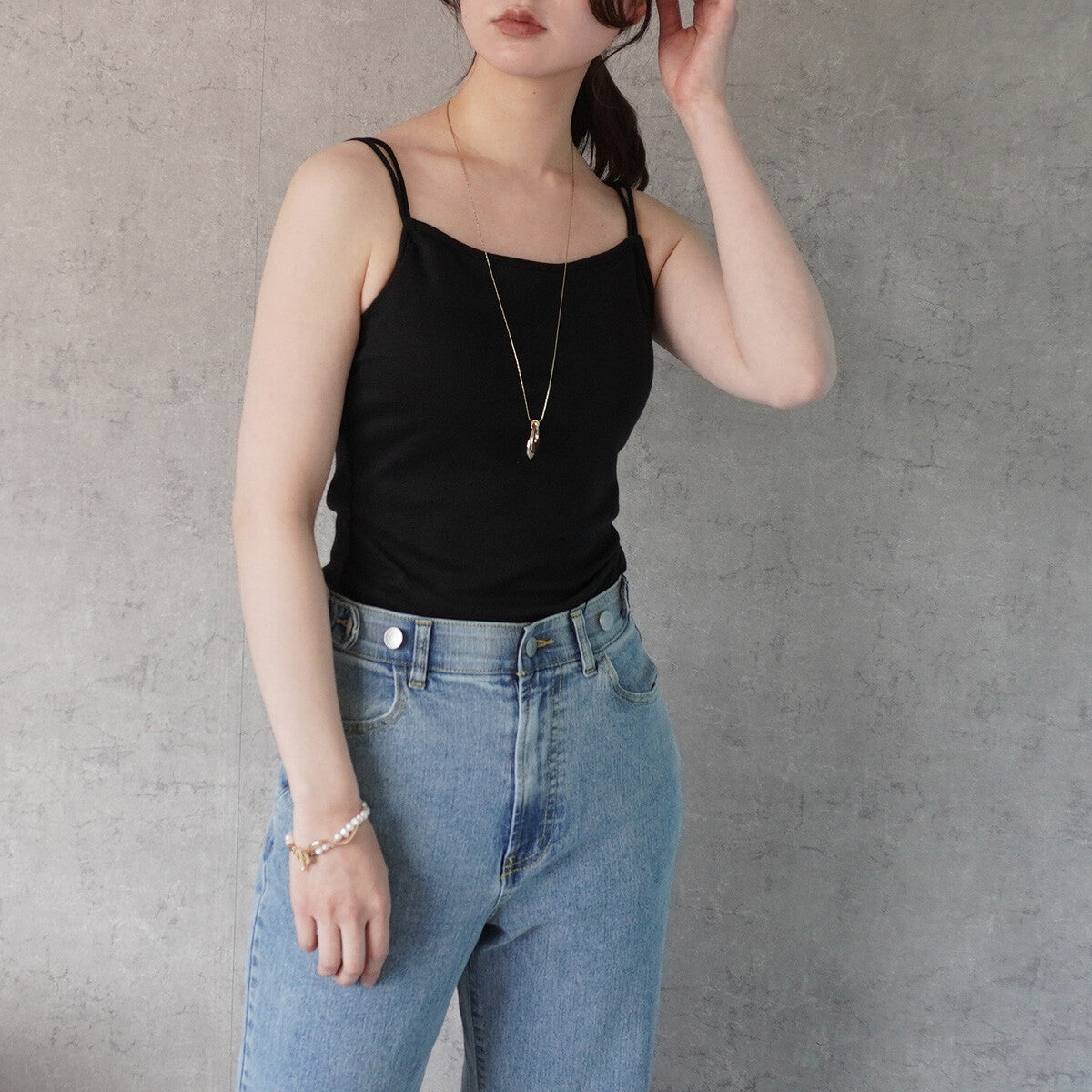 Double strap camisole with padded chest