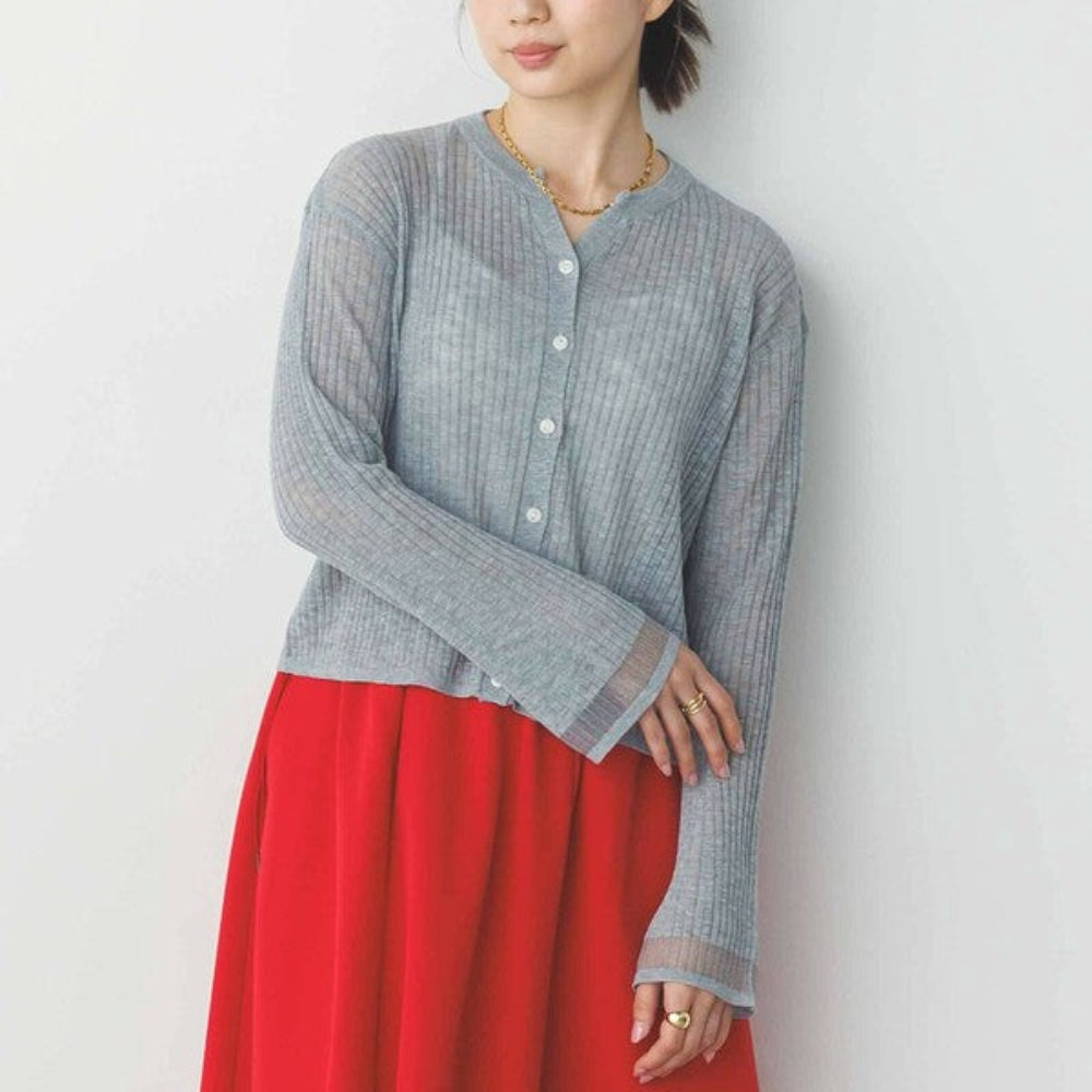 Cool Touch 小喇叭袖羅紋針織外套