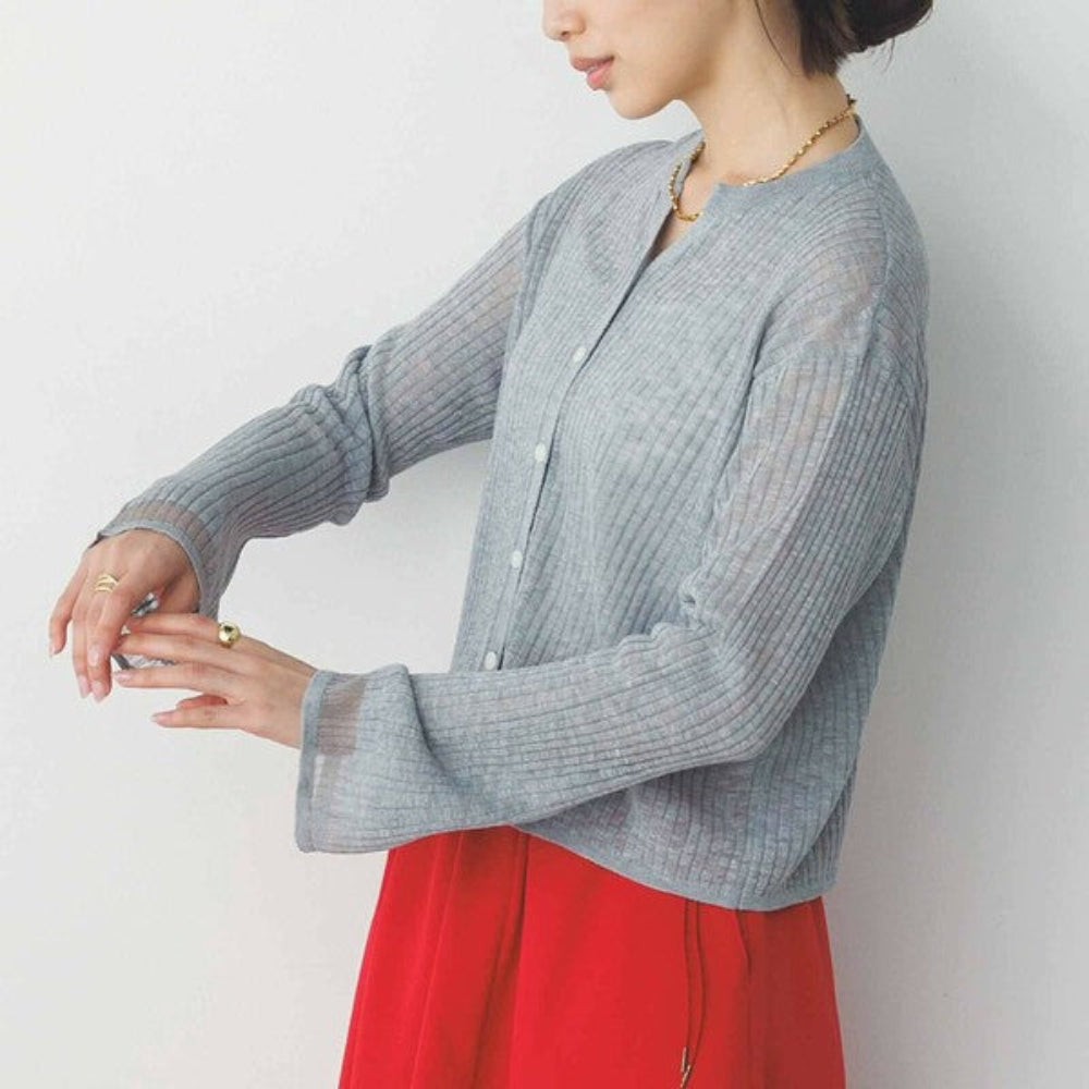 Cool Touch 小喇叭袖羅紋針織外套