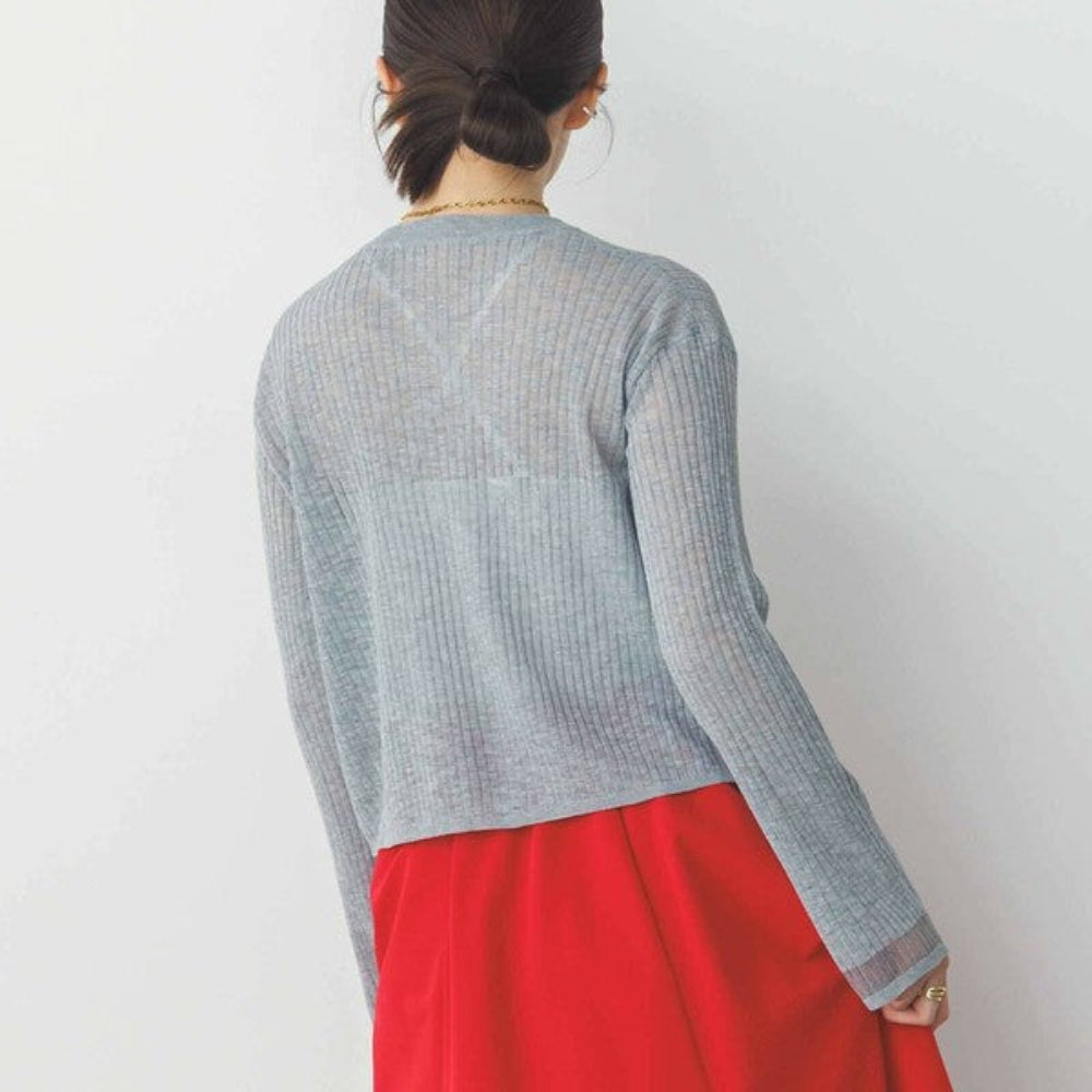 Cool Touch 小喇叭袖羅紋針織外套