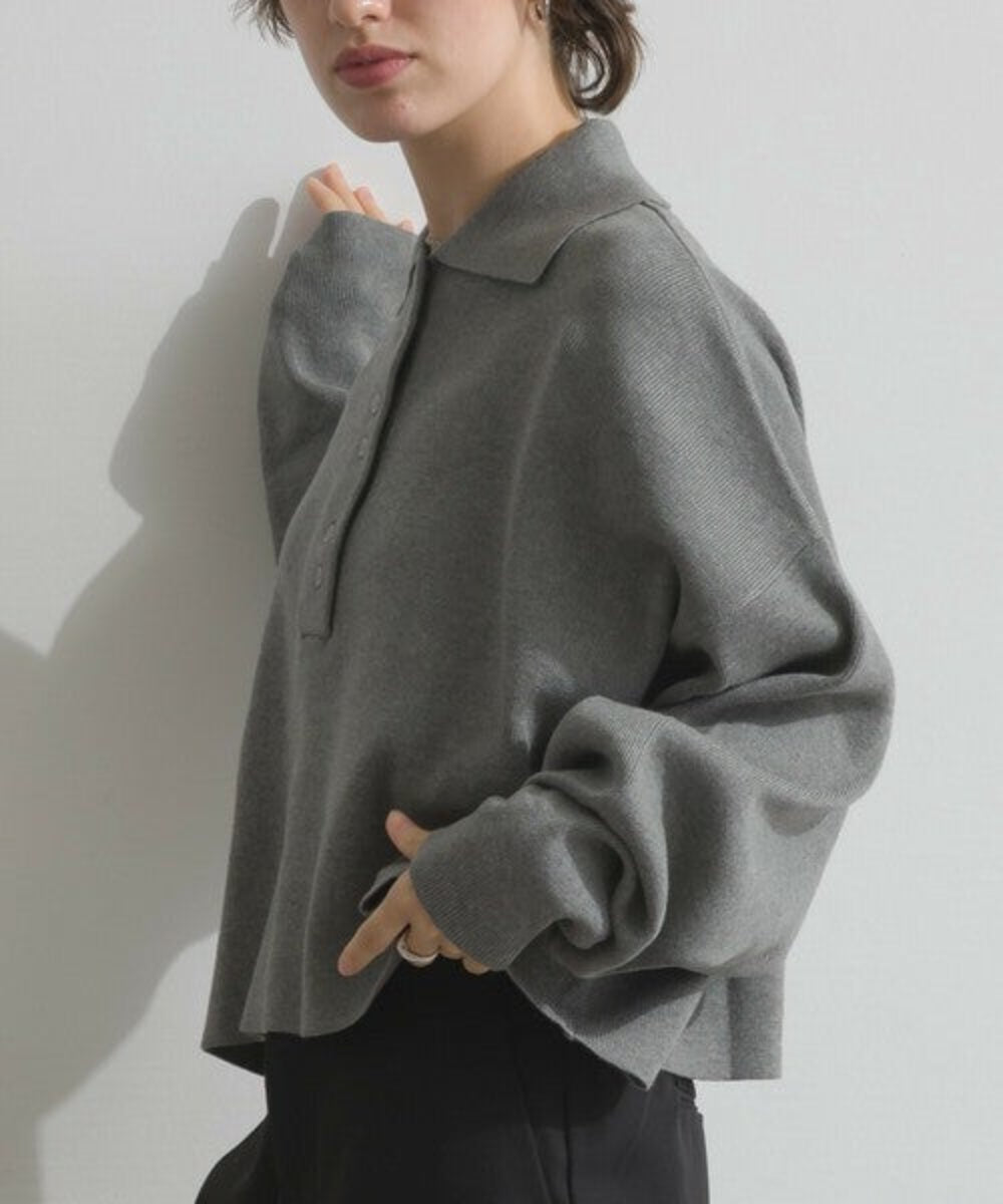 全針編織Polo領針織上衣