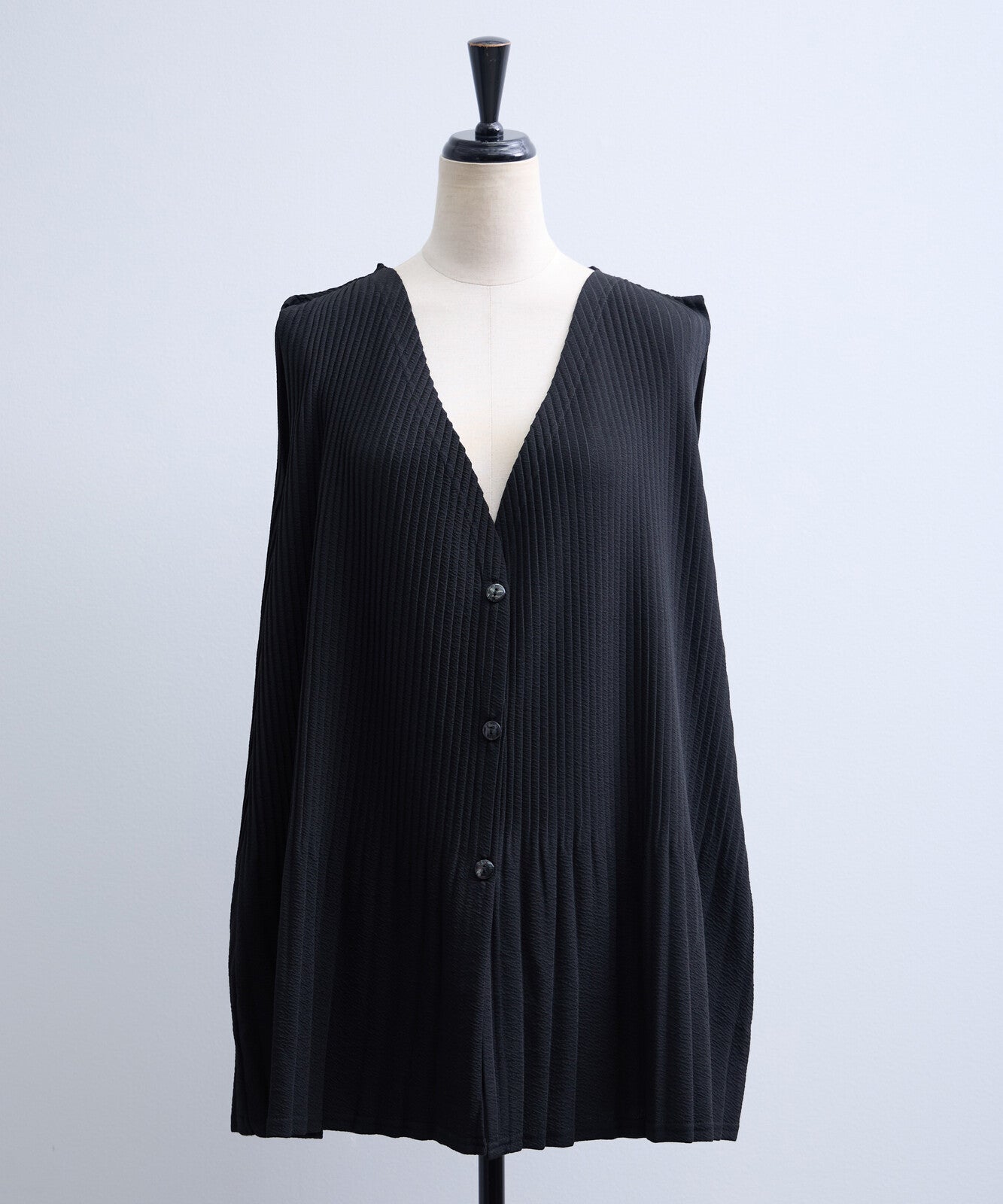 褶襉百褶裙擺寬鬆背心