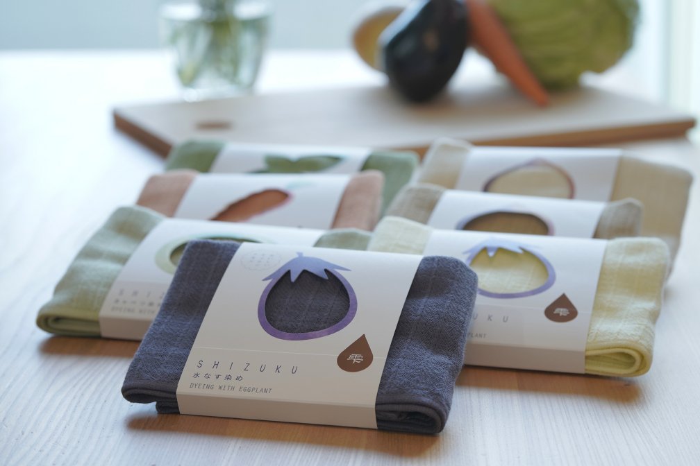 雫 Shizuku 天然染色紗巾 (25x90cm)