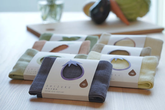 雫 Shizuku 天然染色紗巾 (25x90cm)