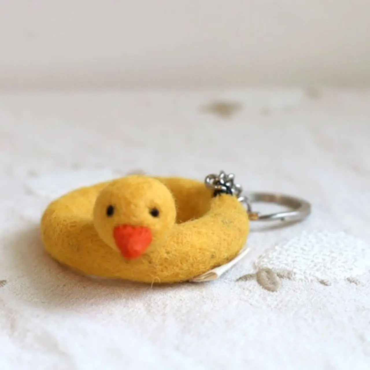 Keychain|Duckling swimming ring