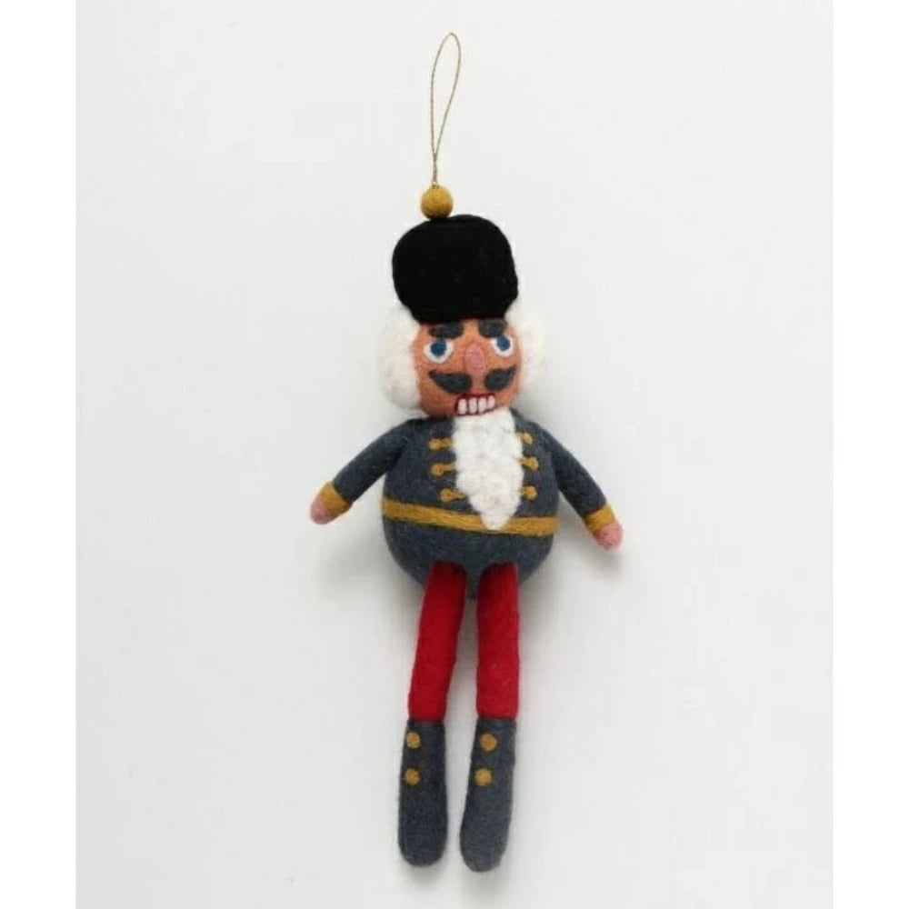 Long Christmas wool felt decoration (made in Nepal)
