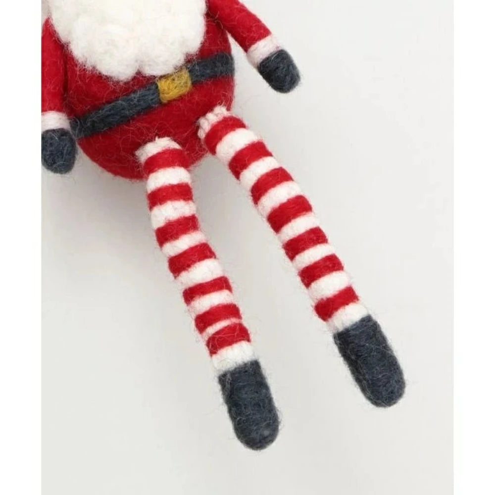 Long Christmas wool felt decoration (made in Nepal)