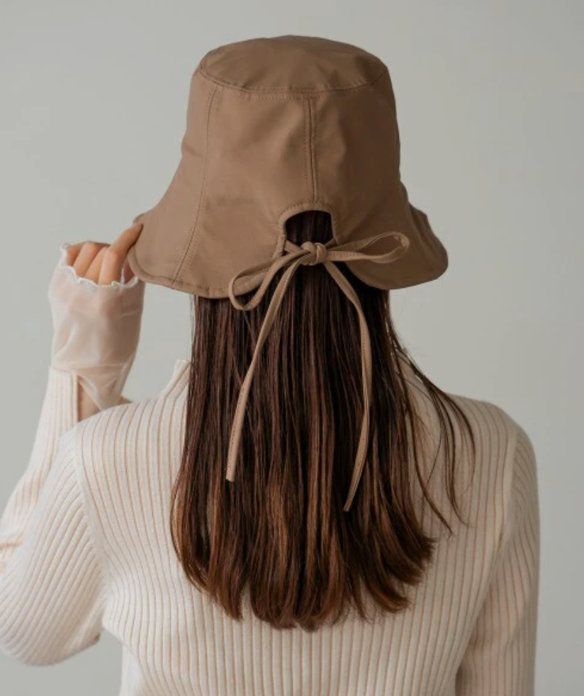 綁帶皮革漁夫帽