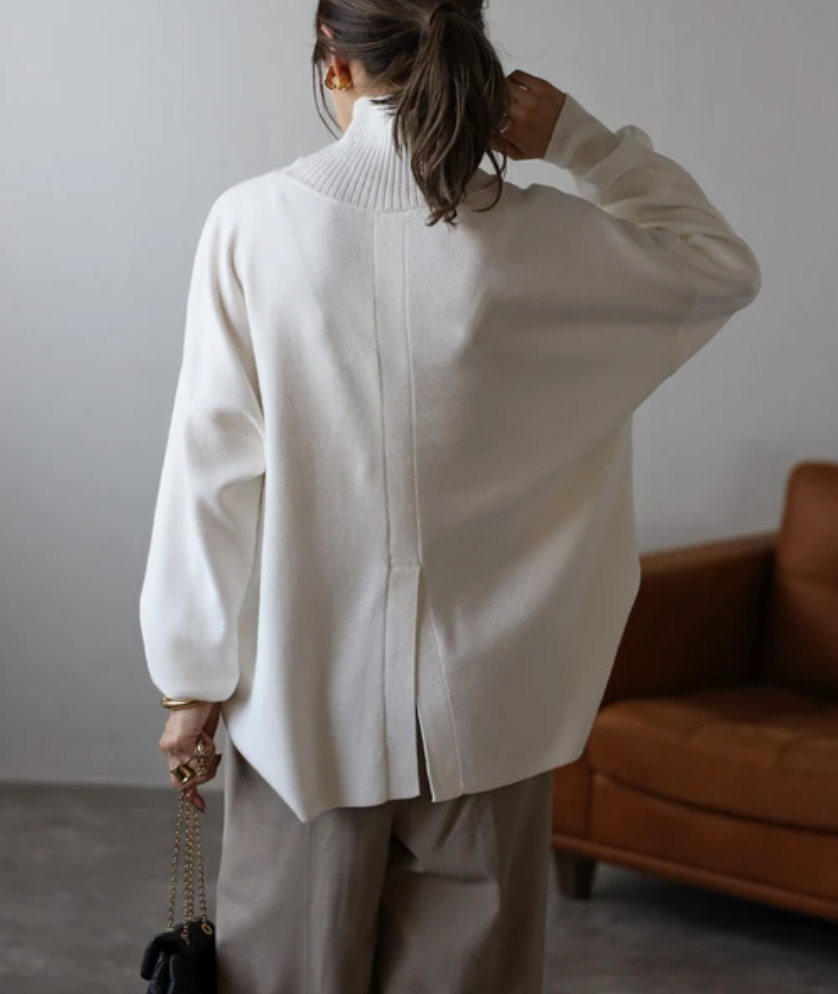 高領防靜電針織衫