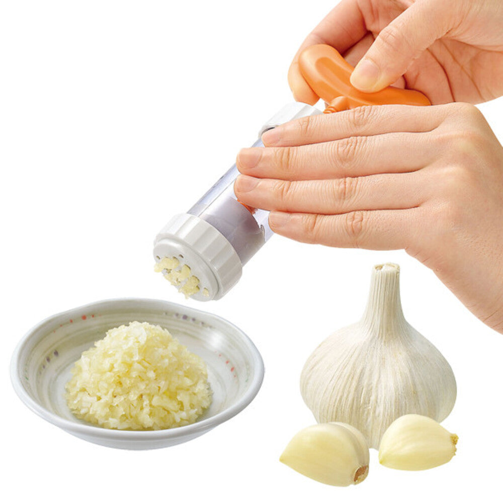 Japanese-made rotary garlic press