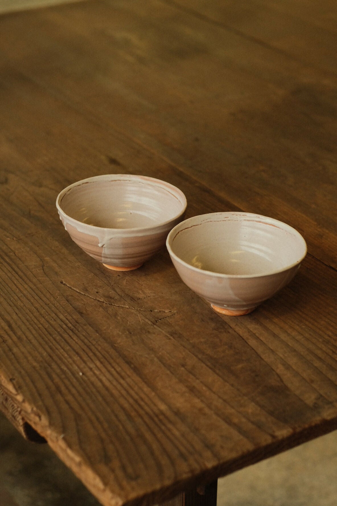 {陶器。日常} - 茶/飯碗 (井戶型)