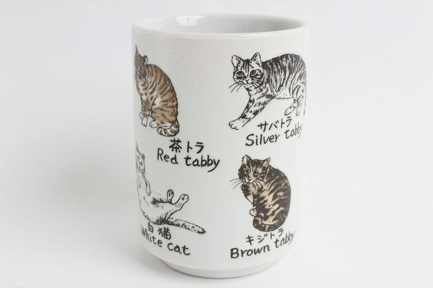 Mino ware Japanese cat teacup