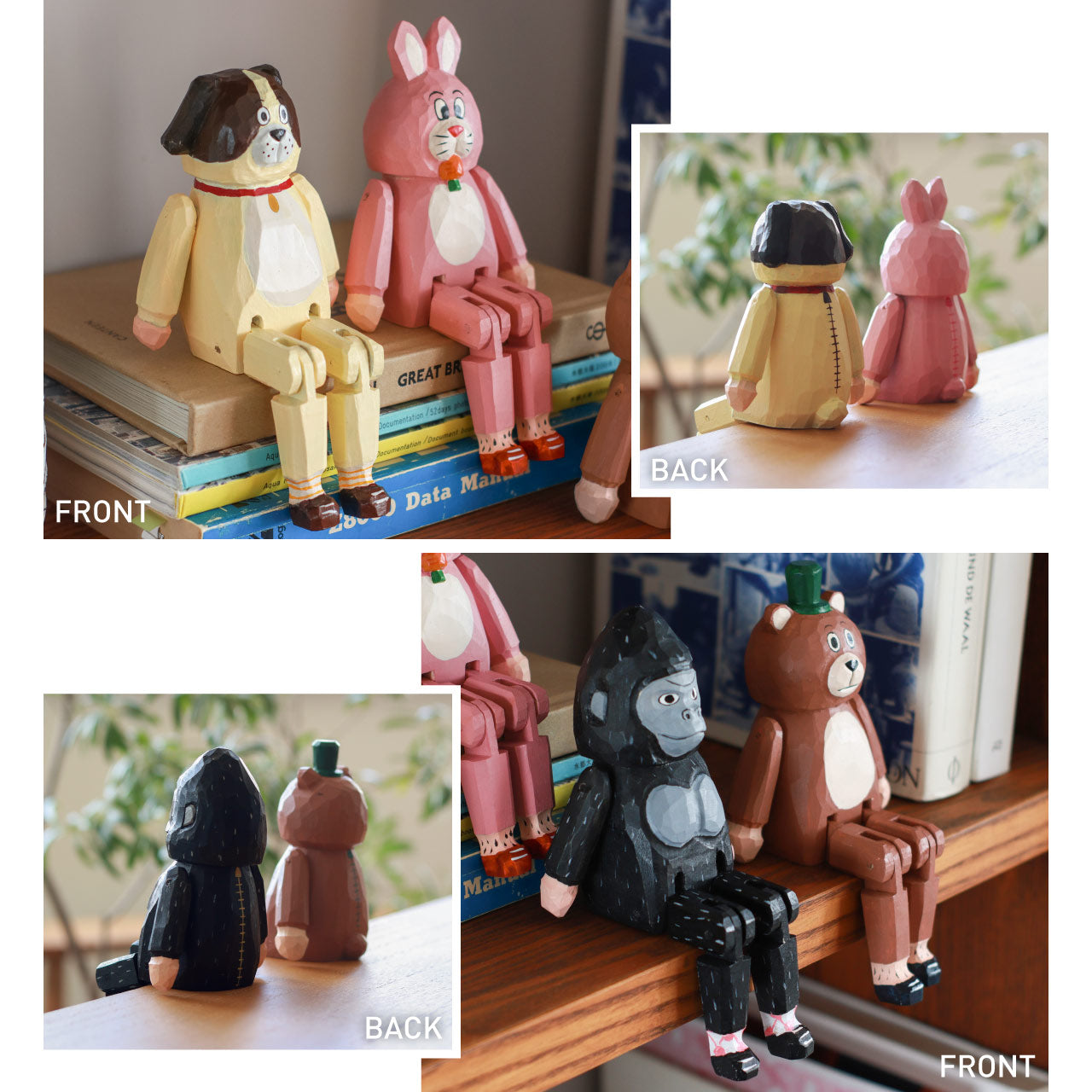 木製動物服裝人物造型擺設
