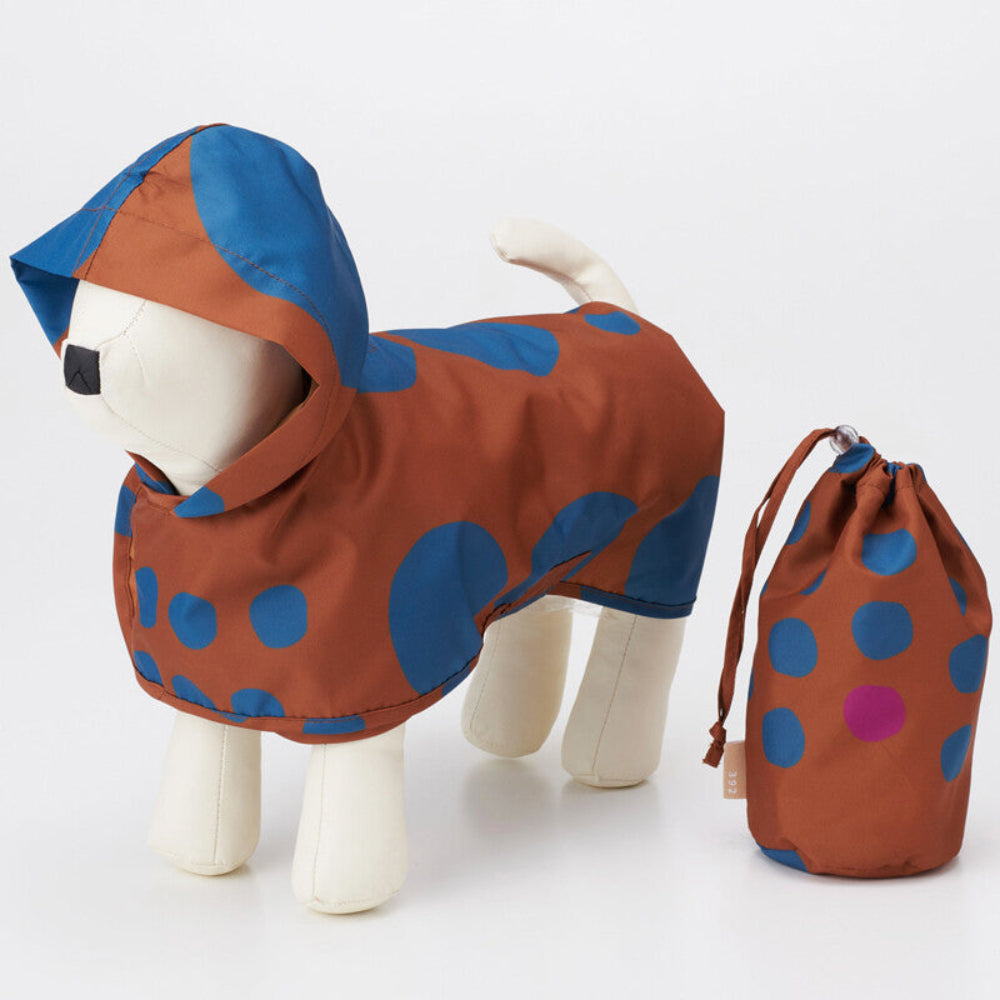 狗狗波點散步雨衣 - 小型犬S
