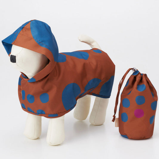 狗狗波點散步雨衣 - 小型犬S