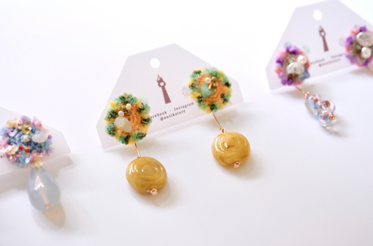 Auzik彩幻垂吊耳環