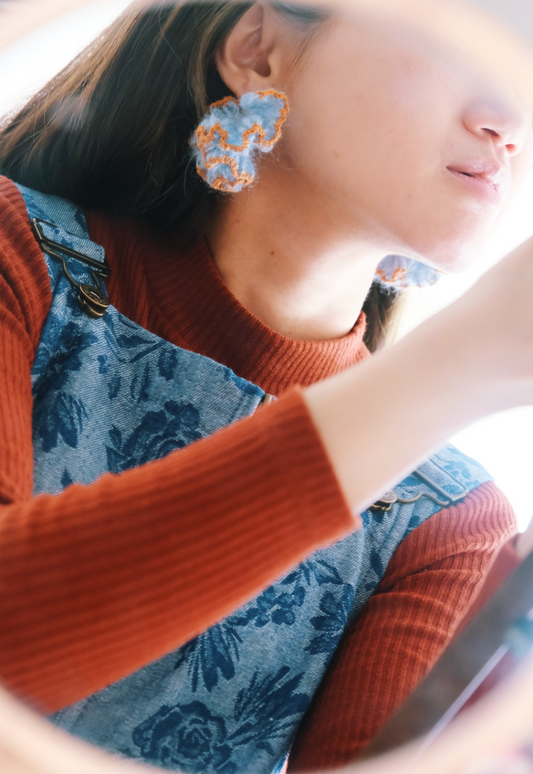 Auzik荷葉邊耳夾