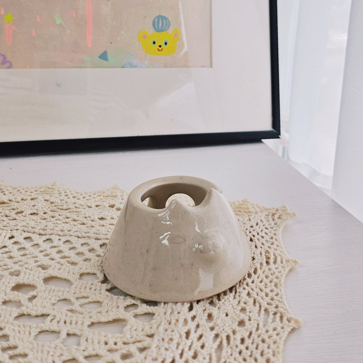 多用途陶瓷化妝海棉 holder