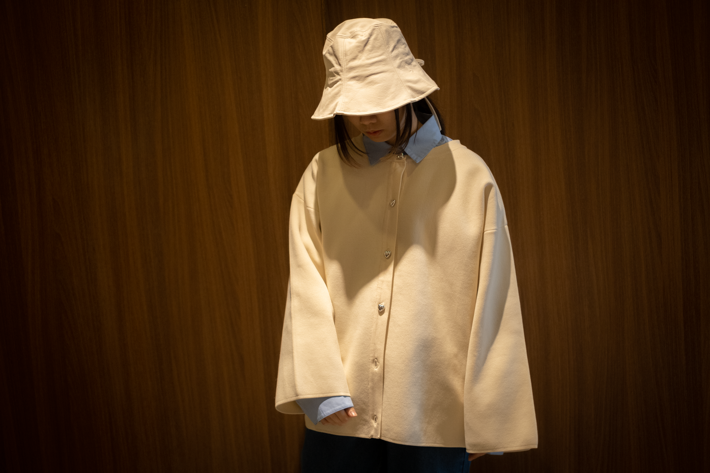 綁帶皮革漁夫帽