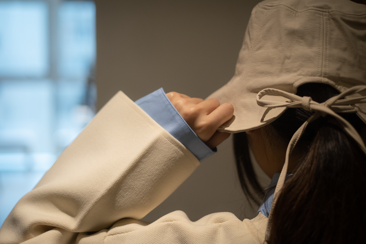 綁帶皮革漁夫帽