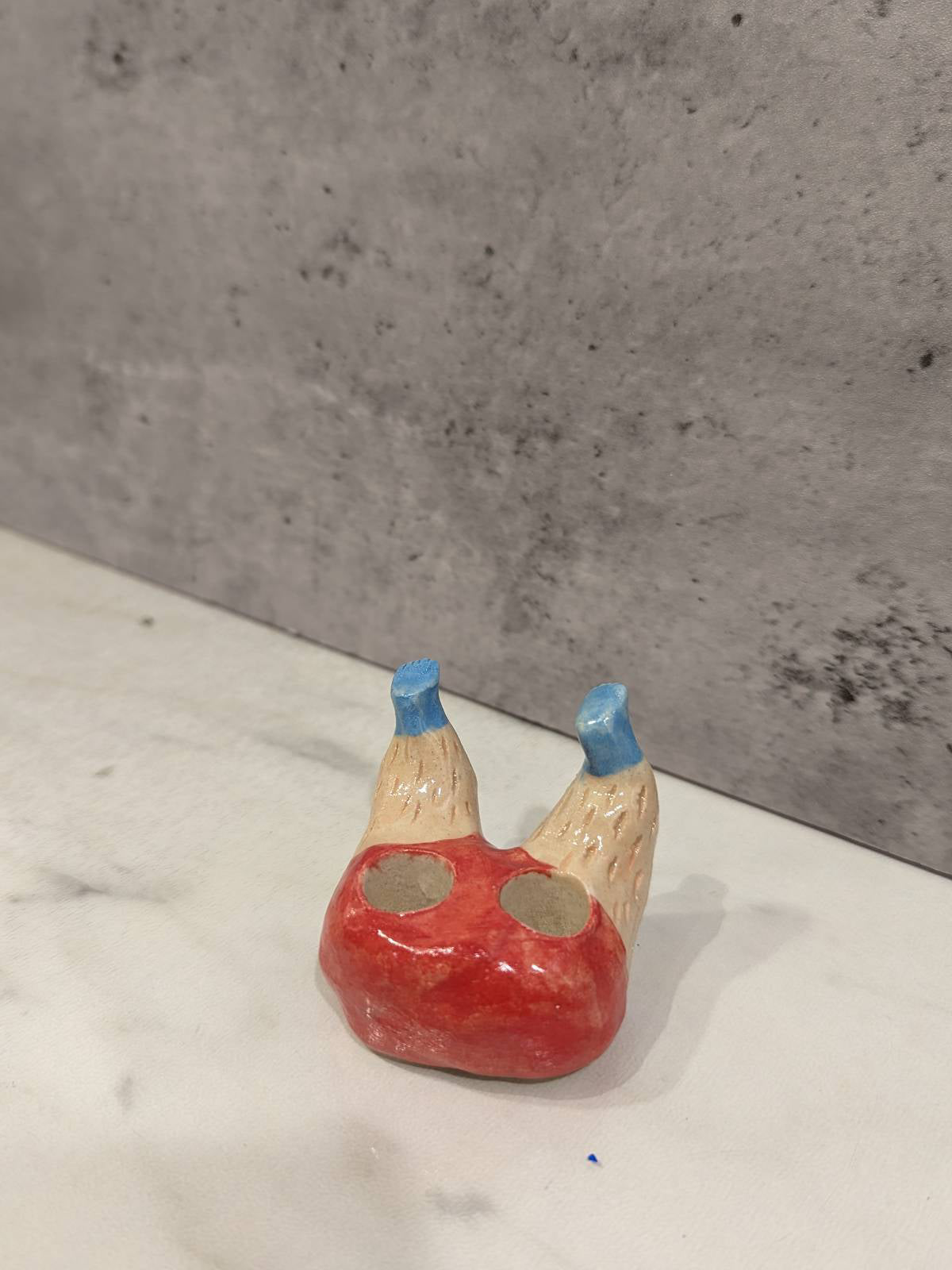 Porcelain Toothbrush Holder - Double Legs