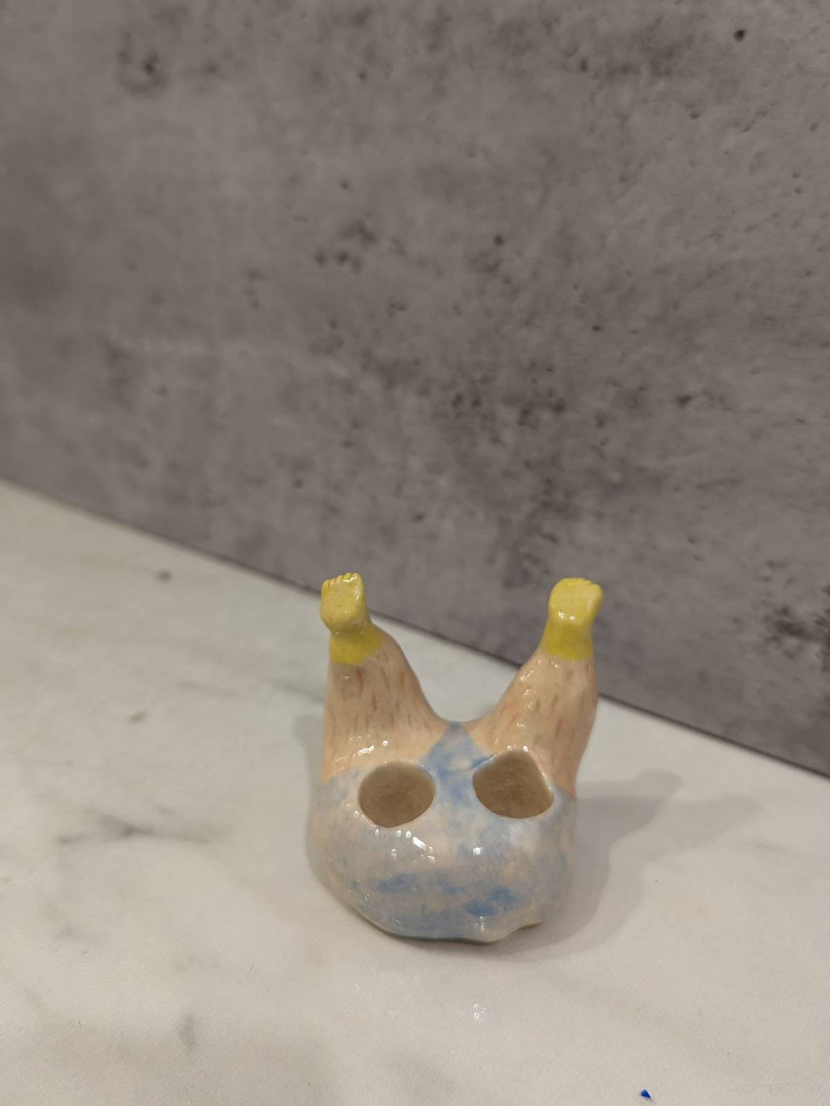 Porcelain Toothbrush Holder - Double Legs