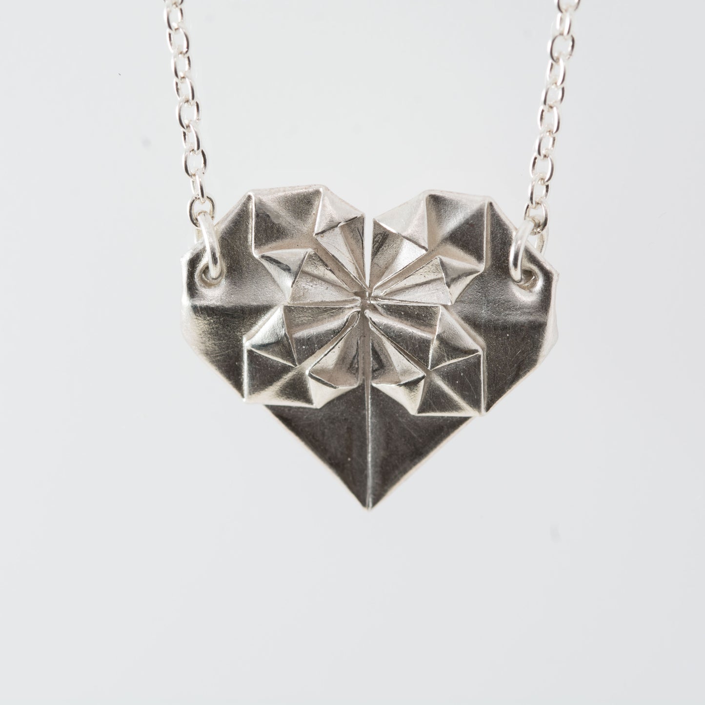 Kismet 經典摺純銀「心花怒放」項鍊 - 大size