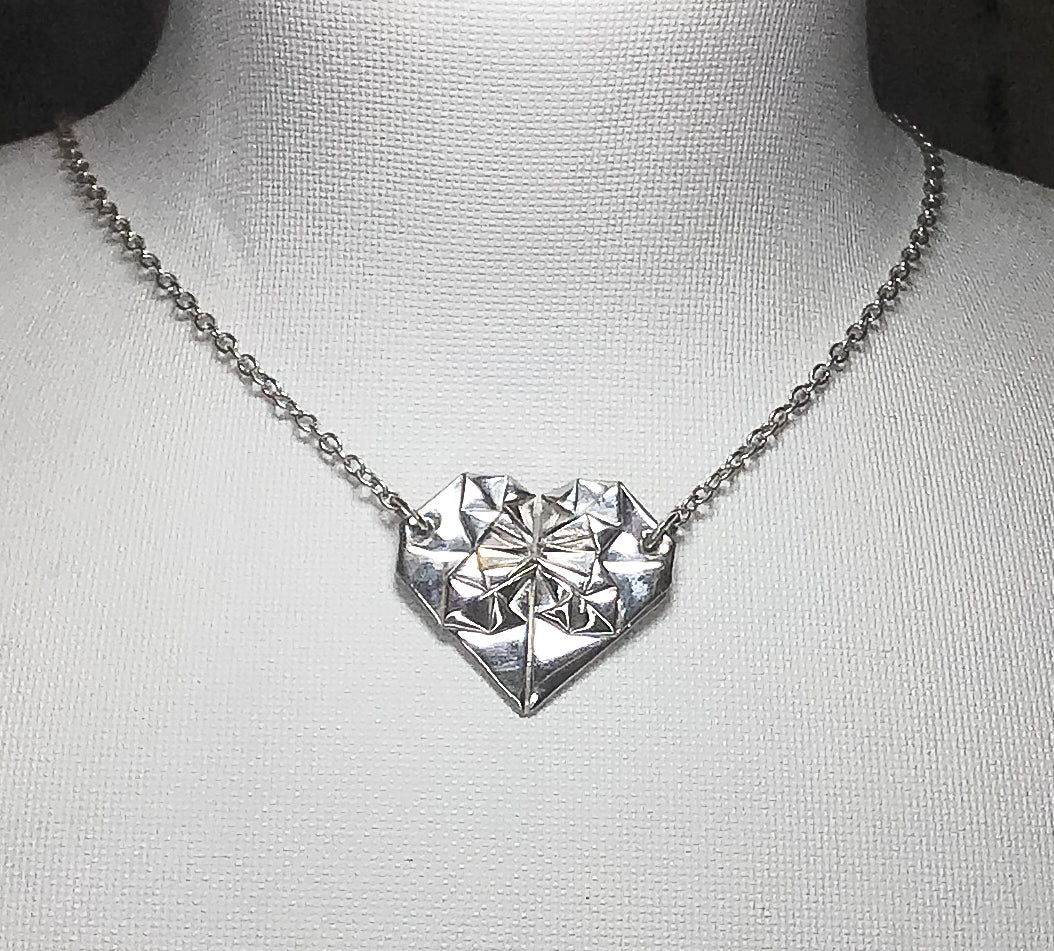 Kismet 經典摺純銀「心花怒放」項鍊 - 大size