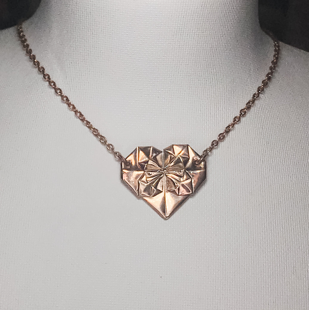 Kismet 經典摺純銀「心花怒放」項鍊 - 大size