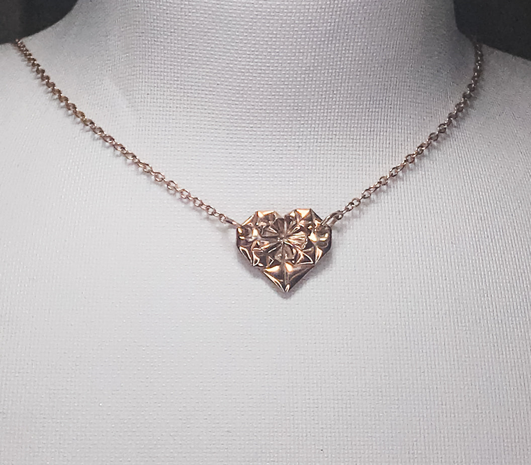 Kismet 經典摺純銀「心花怒放」項鍊 - 細size